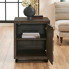 Barrett Dark Charcoal Oak Cabinet - Ornate Home