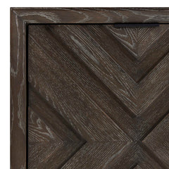 Barrett Dark Charcoal Oak Cabinet - Ornate Home
