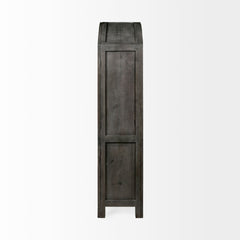 Barrett Gray Solid Wood Display Cabinet