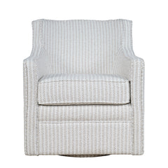 Barrett Grey Swivel Accent Chair - Ornate Home