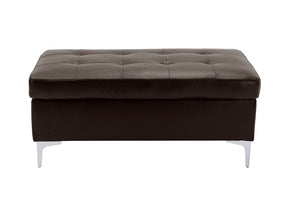 Barrington Brown Ottoman - Ornate Home