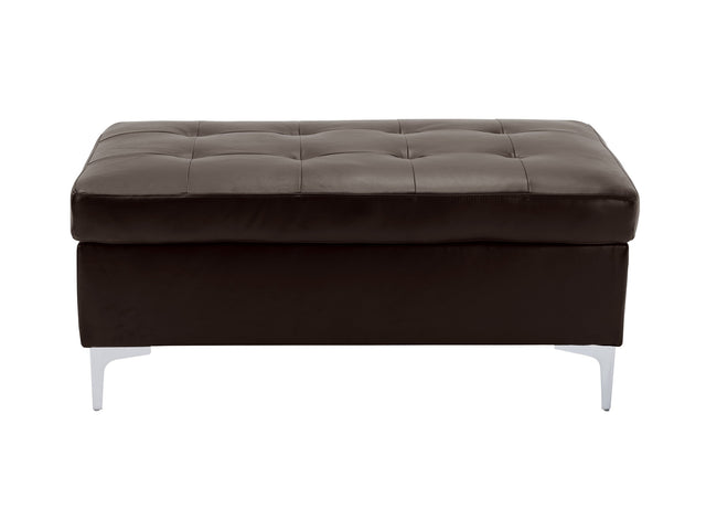 Barrington Brown Ottoman - Ornate Home