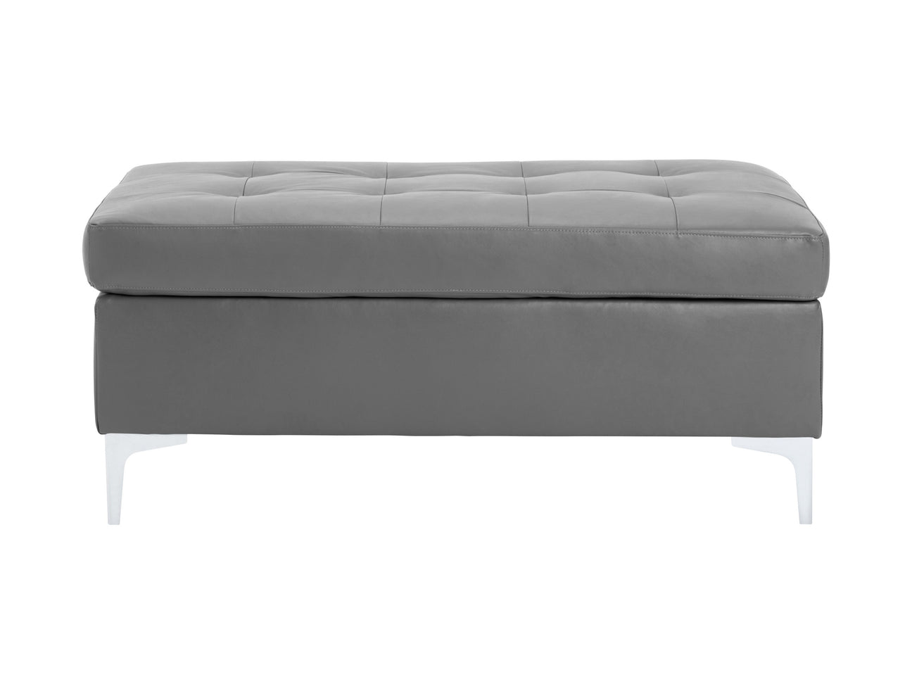 Barrington Gray Ottoman - Ornate Home