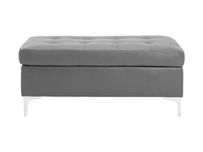 Barrington Gray Ottoman - Ornate Home