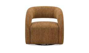Barrow Amber Glow Swivel Accent Chair - Ornate Home