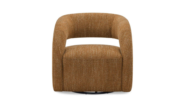 Barrow Amber Glow Swivel Accent Chair - Ornate Home