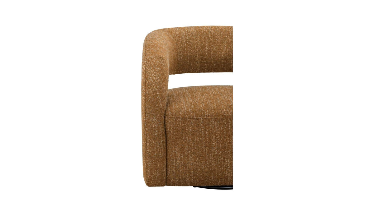 Barrow Amber Glow Swivel Accent Chair - Ornate Home