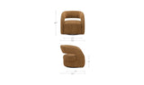 Barrow Amber Glow Swivel Accent Chair - Ornate Home
