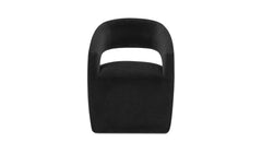 Barrow Black Rolling Dining Chair - Ornate Home