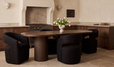 Barrow Black Rolling Dining Chair - Ornate Home