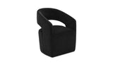 Barrow Black Rolling Dining Chair - Ornate Home
