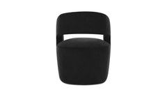 Barrow Black Rolling Dining Chair - Ornate Home