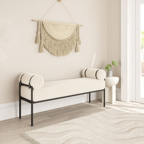 Barrow Cream Bench - Ornate Home