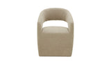 Barrow Jute Rolling Dining Chair - Ornate Home