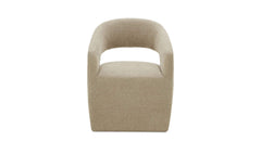 Barrow Jute Rolling Dining Chair - Ornate Home