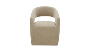 Barrow Jute Rolling Dining Chair - Ornate Home
