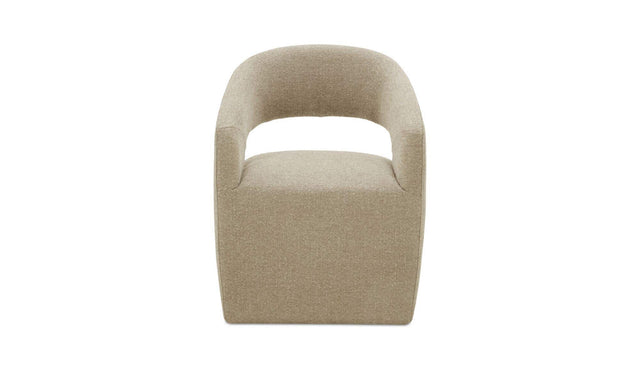 Barrow Jute Rolling Dining Chair - Ornate Home