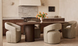 Barrow Jute Rolling Dining Chair - Ornate Home