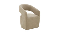 Barrow Jute Rolling Dining Chair - Ornate Home