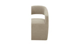Barrow Jute Rolling Dining Chair - Ornate Home