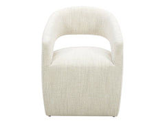 Barrow White Mist Rolling Dining Chair - Ornate Home