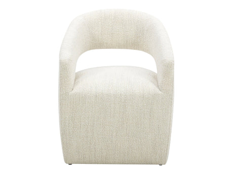 Barrow White Mist Rolling Dining Chair - Ornate Home