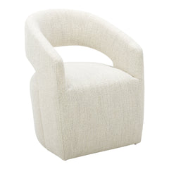 Barrow White Mist Rolling Dining Chair - Ornate Home