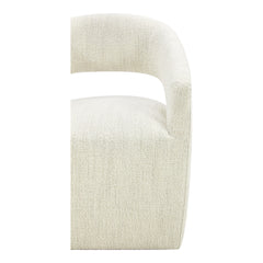 Barrow White Mist Rolling Dining Chair - Ornate Home