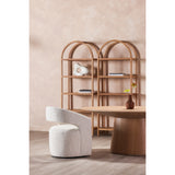 Barrow White Mist Rolling Dining Chair - Ornate Home