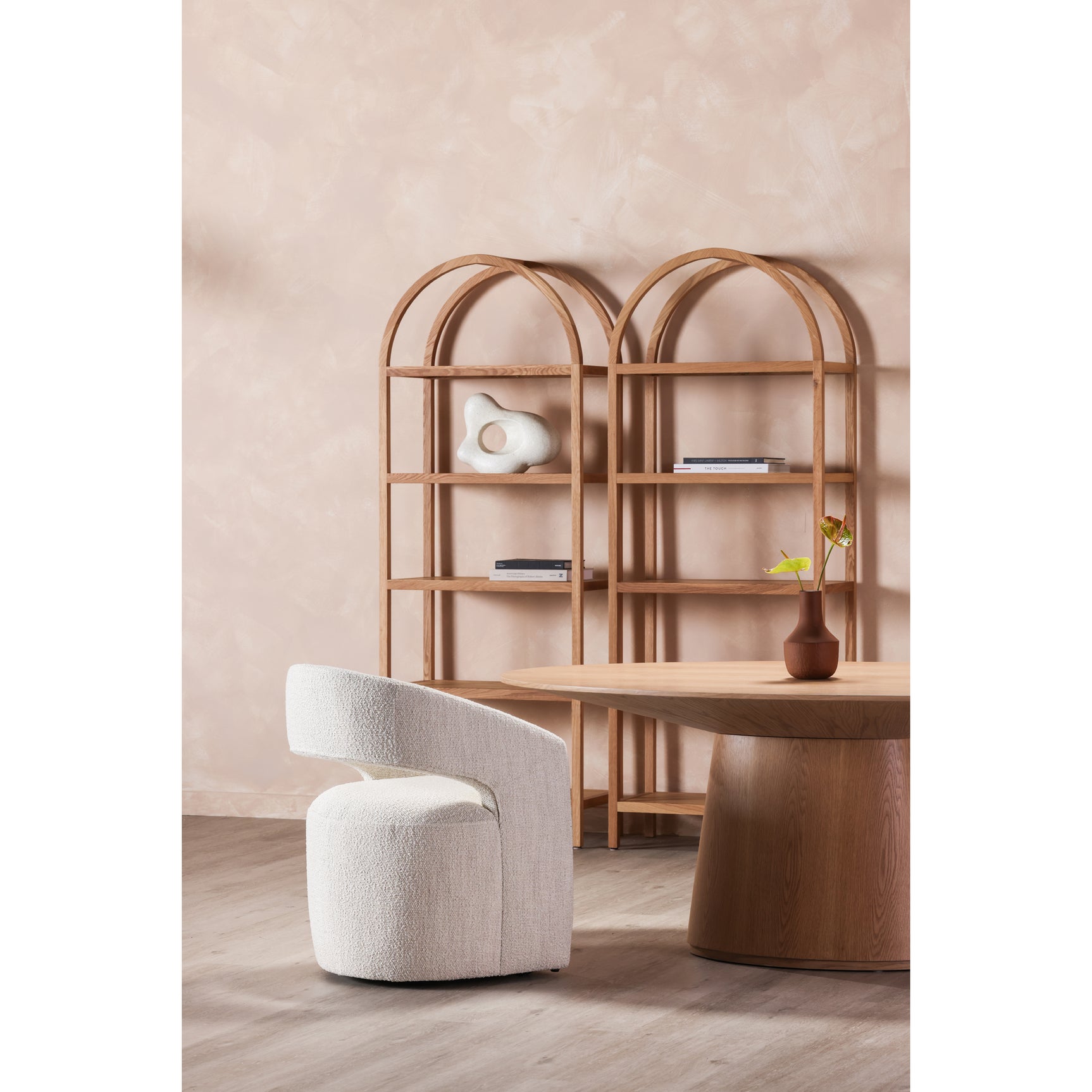 Barrow White Mist Rolling Dining Chair - Ornate Home