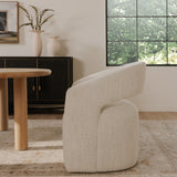 Barrow White Mist Rolling Dining Chair - Ornate Home