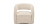 Barrow White Mist Swivel Accent Chair - Ornate Home
