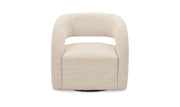 Barrow White Mist Swivel Accent Chair - Ornate Home