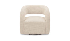 Barrow White Mist Swivel Accent Chair - Ornate Home