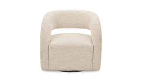 Barrow White Mist Swivel Accent Chair - Ornate Home