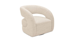 Barrow White Mist Swivel Accent Chair - Ornate Home
