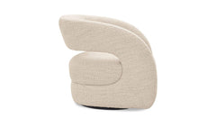 Barrow White Mist Swivel Accent Chair - Ornate Home