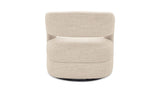 Barrow White Mist Swivel Accent Chair - Ornate Home