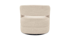 Barrow White Mist Swivel Accent Chair - Ornate Home