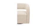 Barrow White Mist Swivel Accent Chair - Ornate Home