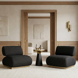 Barsa Black Accent Chair - Ornate Home