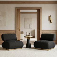 Barsa Black Accent Chair - Ornate Home