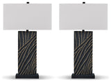 Bartlen Black/Gold 2-Piece Lamp Set (Online Special Price) - Ornate Home