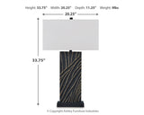 Bartlen Black/Gold 2-Piece Lamp Set (Online Special Price) - Ornate Home