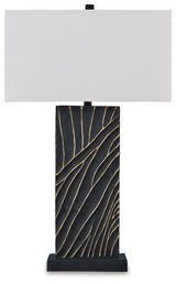 Bartlen Black/Gold Finish Table Lamp (Online Special Price) - Ornate Home