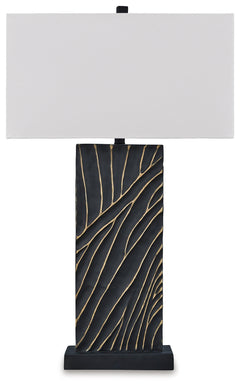 Bartlen Black/Gold Finish Table Lamp - Ornate Home