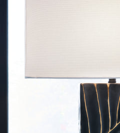 Bartlen Black/Gold Finish Table Lamp - Ornate Home