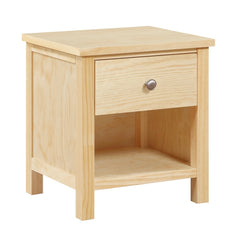 Bartly Brown 1-Drawer Nightstand - Ornate Home