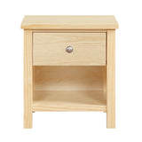 Bartly Brown 1-Drawer Nightstand - Ornate Home