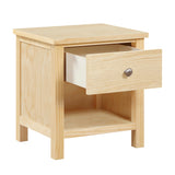 Bartly Brown 1-Drawer Nightstand - Ornate Home